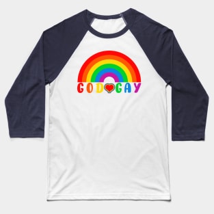 God Loves Gay Baseball T-Shirt